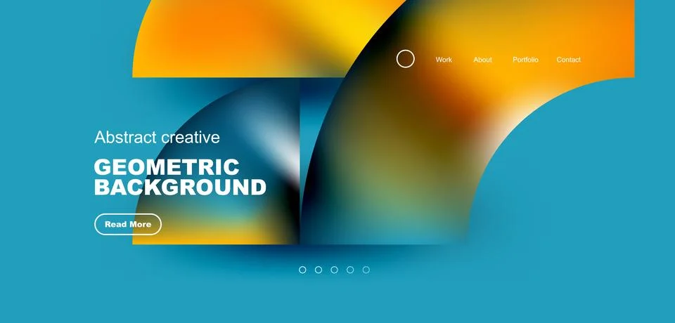 Shiny circles and round elements geometric background. Vector illustration for Stock Illustration