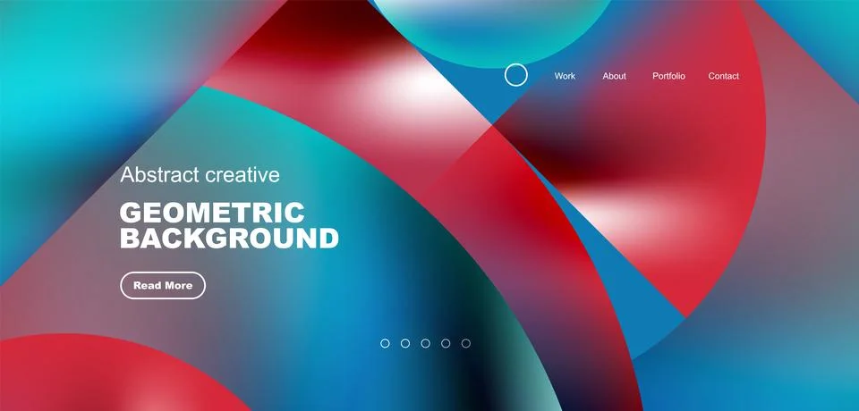 Shiny circles and round elements geometric background. Vector illustration for Stock Illustration