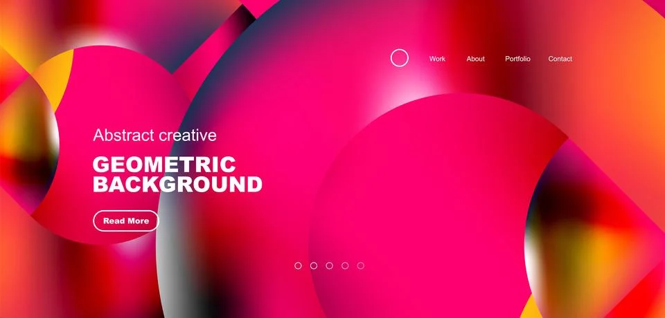 Shiny circles and round elements geometric background. Vector illustration for Illustrazione stock