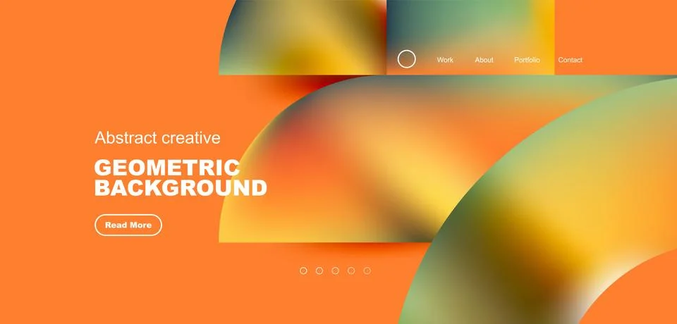 Shiny circles and round elements geometric background. Vector illustration for Illustrazione stock