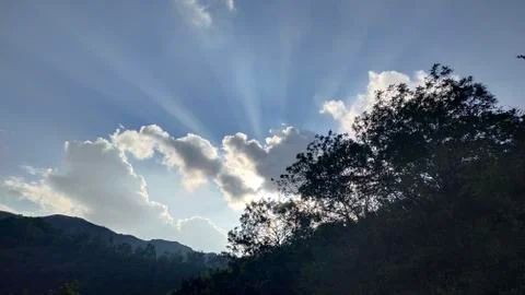 Shiny Clouds from Sinhagad Stock Photos