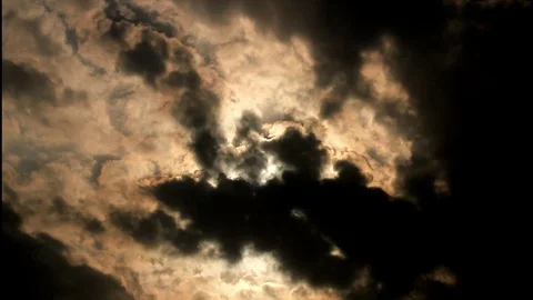 A shiny cloudy sky after rain Stock Footage