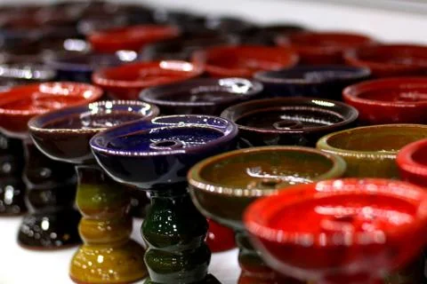 Shiny Coffins of Hookah Stock Photos