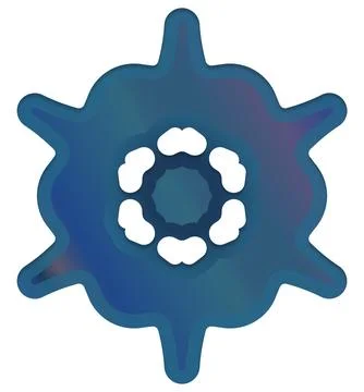 Shiny Cold Blue Piece Element Gradient Abstract Creative Background for Dig.. 库存插图