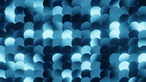 Shiny cold blue sequin background reflecting warm light Stock Illustration