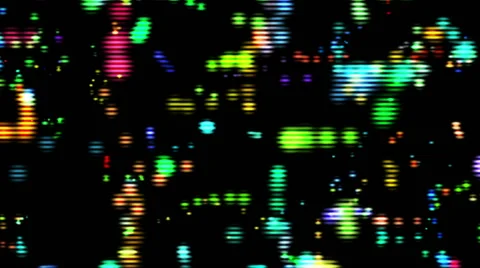 Shiny Color Particles With Digital Grid Moving Loop Abstract Background Stock Footage 68734906