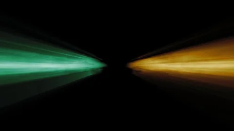 Shiny colored exploding lights collision fading loop motion graphics for logo 動画素材 112712424