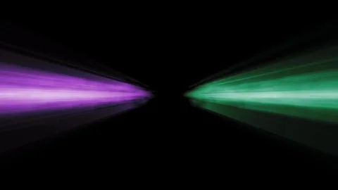 Shiny colored exploding lights collision fading loop motion graphics for logo 動画素材 112712489