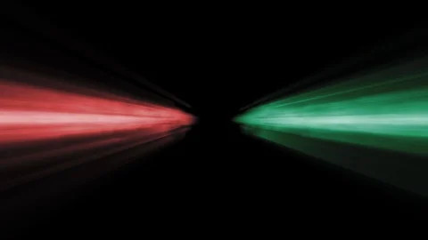 Shiny colored exploding lights collision fading loop motion graphics for logo 動画素材 112712594