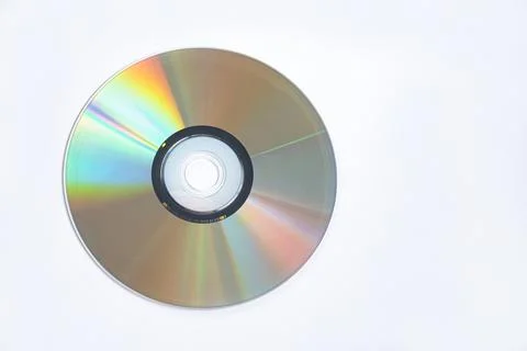 Shiny compact disc reflection Fotos de archivo