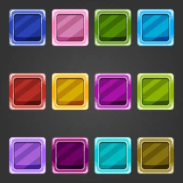 Shiny concave buttons 스톡 일러스트