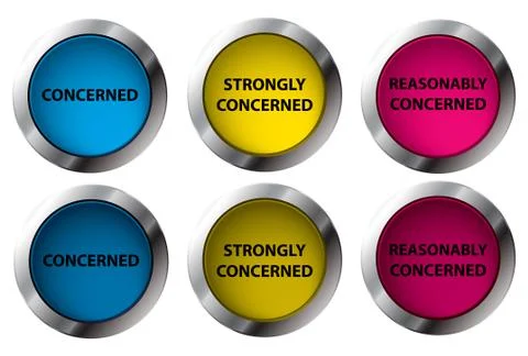 Shiny concerned buttons on/off, vector illustration Illustrazione stock