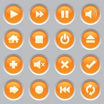 Shiny control inset Stock Illustration