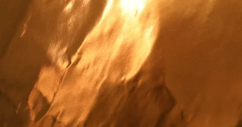 Shiny copper foil texture background with wavy metallic reflections Stock-Footage 345672034