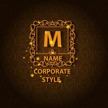Shiny corporate style card with pattern Stock Illustration