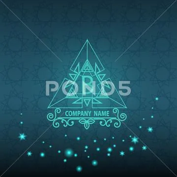Shiny Corporate Style Card, Pattern, Logo