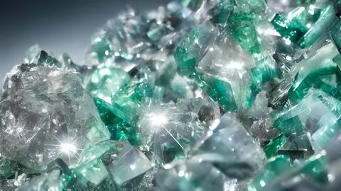 Shiny crystals Stock Illustration