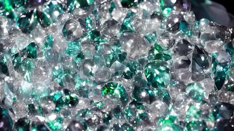 Shiny crystals Stock Illustration