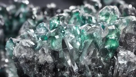 Shiny crystals Stock Illustration