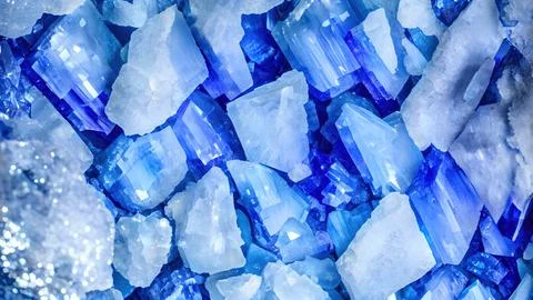 Shiny crystals Stock Illustration