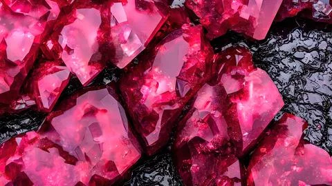 Shiny crystals Stock Illustration