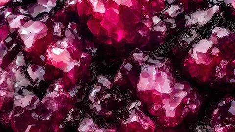 Shiny crystals Stock Illustration