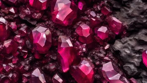 Shiny crystals Stock Illustration