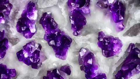 Shiny crystals Stock Illustration