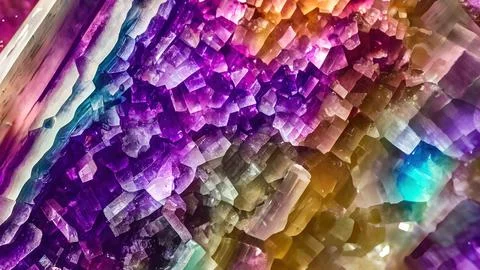 Shiny crystals Stock Illustration