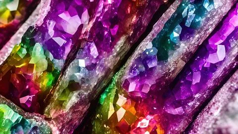 Shiny crystals Stock Illustration