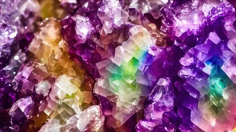 Shiny crystals Stock Illustration