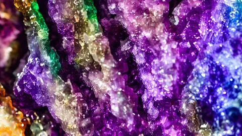 Shiny crystals Stock Illustration