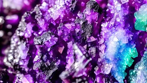 Shiny crystals Stock Illustration