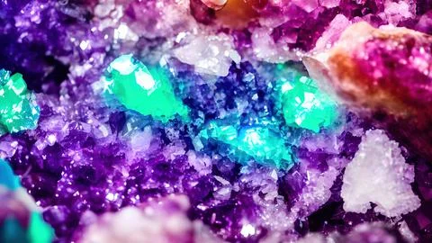 Shiny crystals 스톡 일러스트