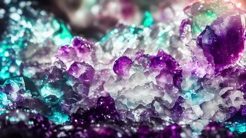 Shiny crystals 스톡 일러스트