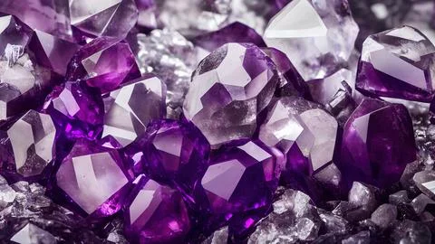 Shiny crystals Stock Illustration