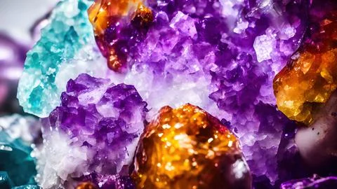 Shiny crystals Stock Illustration