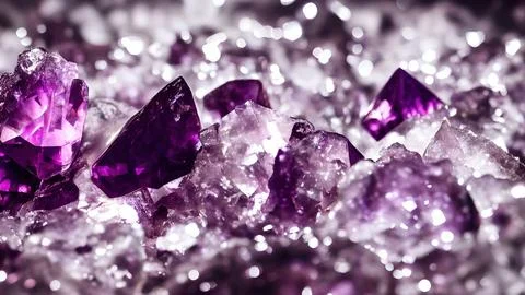 Shiny crystals Stock Illustration