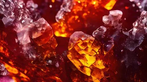 Shiny crystals Stock Illustration