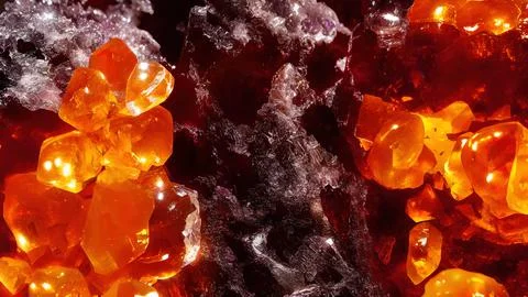 Shiny crystals Stock Illustration