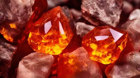 Shiny crystals Stock Illustration