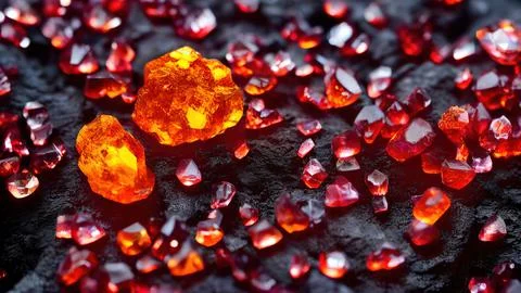 Shiny crystals Stock Illustration