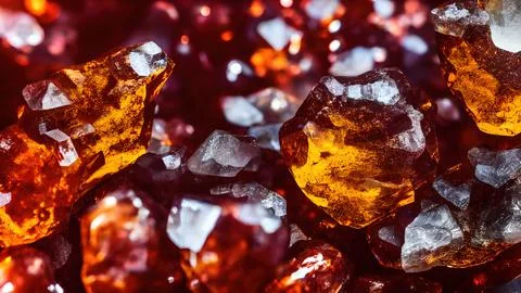 Shiny crystals Stock Illustration