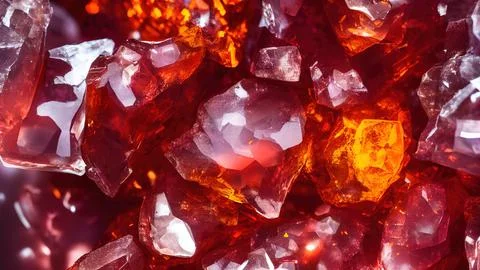 Shiny crystals Stock Illustration