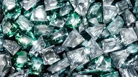 Shiny crystals Stock Illustration