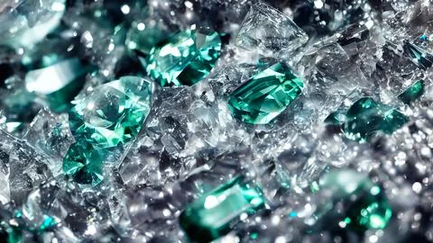 Shiny crystals 스톡 일러스트