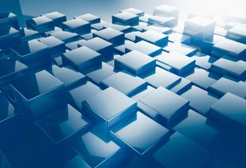 Shiny cube pattern abstract background Illustrazione stock