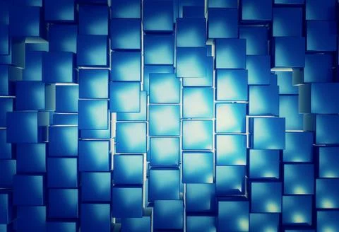 Shiny cube pattern abstract background Illustrazione stock