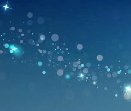 Shiny Dark Blue Bokeh Vector Background For Science And Space 스톡 일러스트