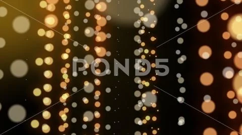 Shiny defocus bokeh lighting in romantic night background for luxury celebrat Stock Illustration
